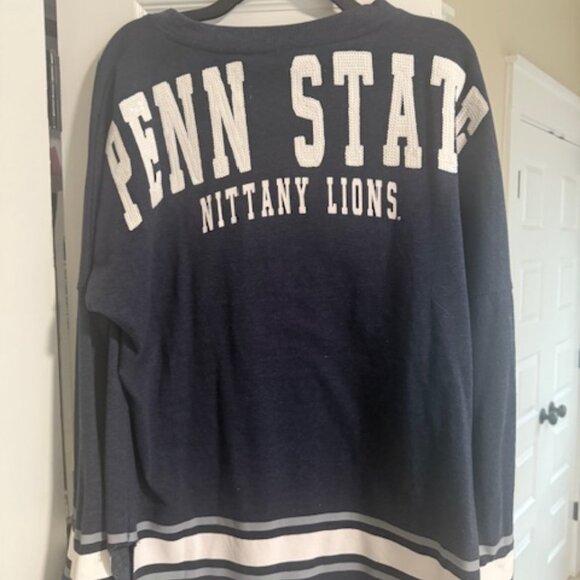 Penn State Sequined Crewneck Sweatshirt - Size Large - Picture 8 of 9